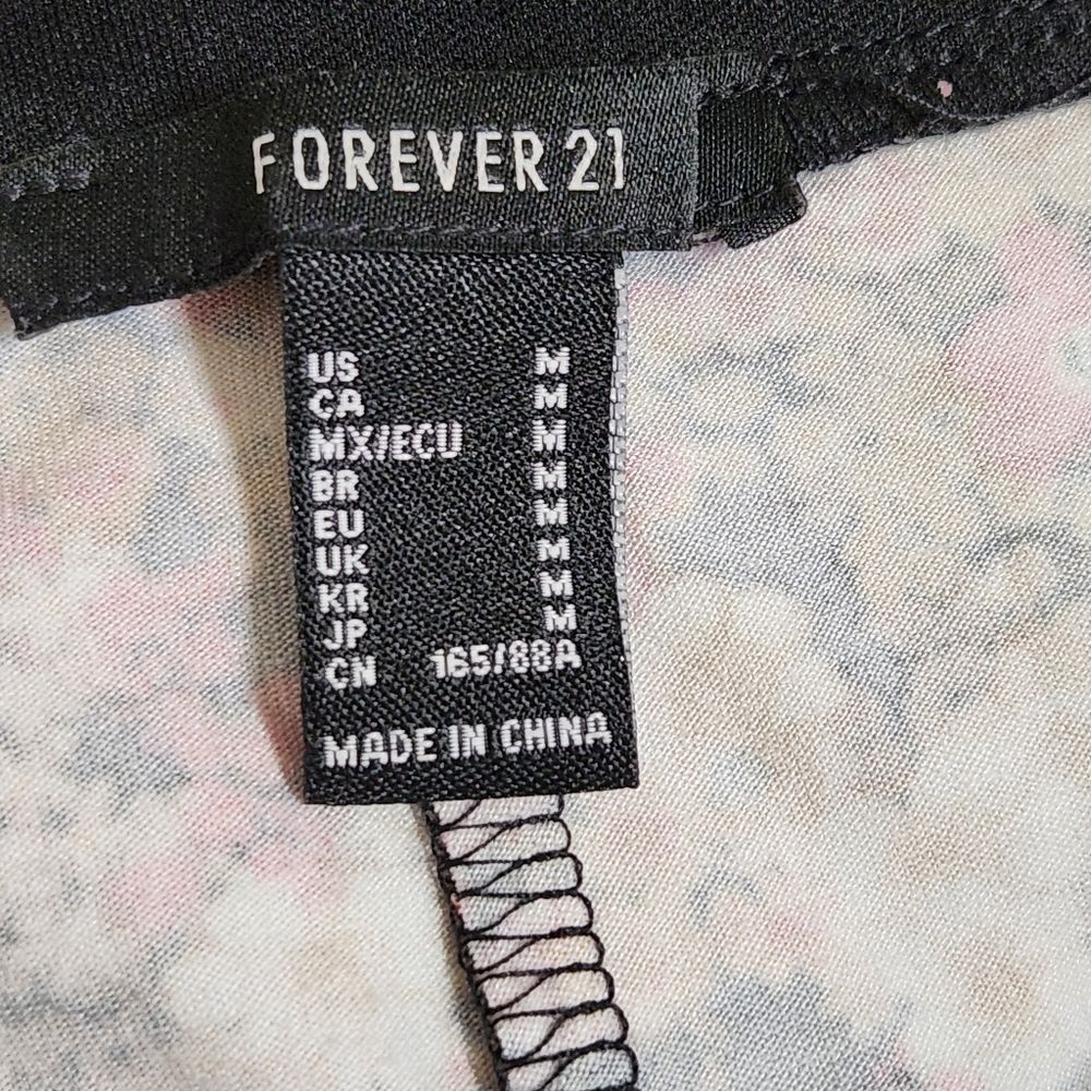 Forever 21 Retro Floral Print Tie Back Halter Midi Dress Medium Summer Boho - Picture 8 of 12